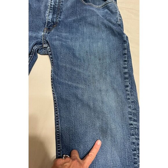 Levi Straus Men's Blue Denim Jeans 38x30 Classic Fit Five-Pocket Blue - Picture 6 of 12